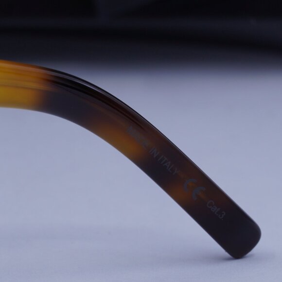 Saint Laurent SL1 003 Square Sunglasses - Havana/Green - Picture 12 of 13